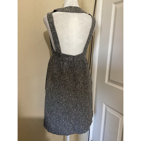 Anna Sui for Target Sleeveless Metallic Gray Boucle V-Neck Shift Mini Dress 3 - Picture 5 of 8